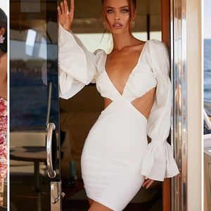 White dress from Alamour the label